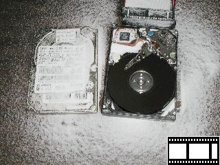 Pouring salt into a harddrive